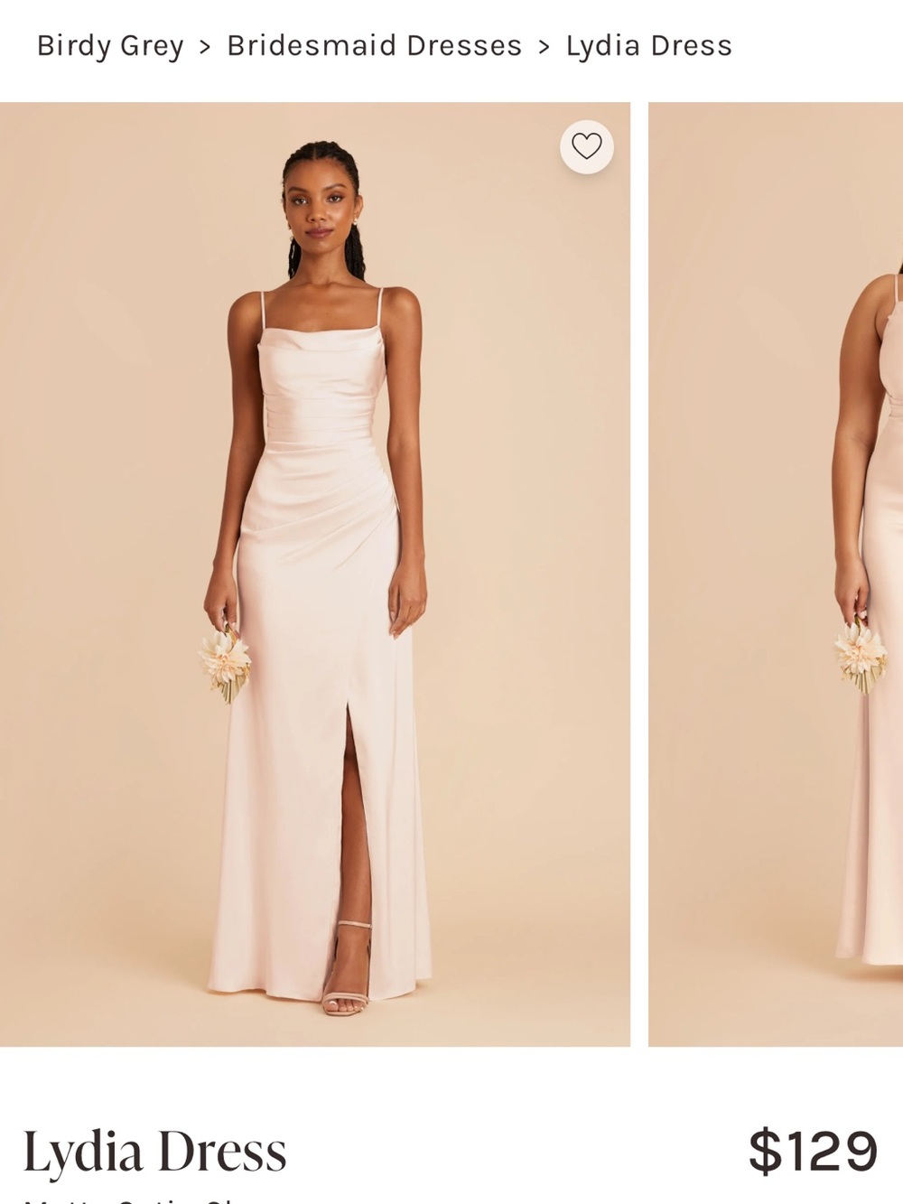Birdy Grey Lydia Dress — Champagne Bridesmaid Gown